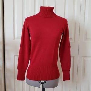 Medium red turtleneck